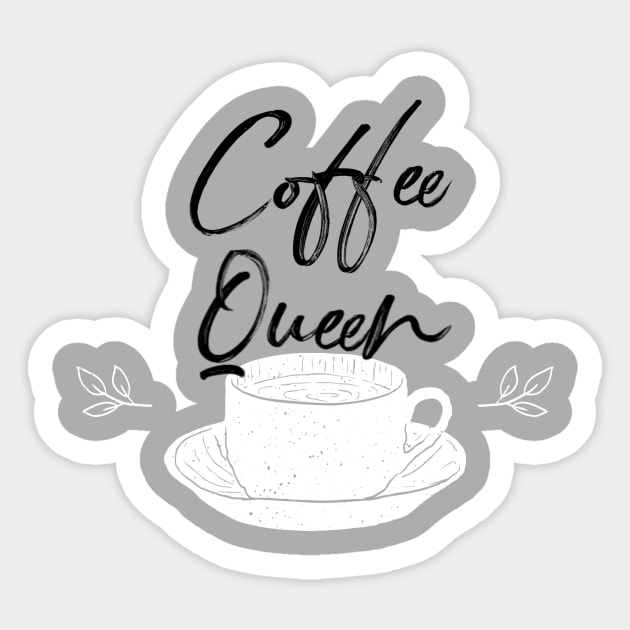 Coffee Queen Sticker by MyMotivationalLab